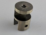 overpanel fitting round in antique brass